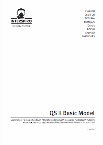 Firefighting user manual: 31267F QS II Basic model user manual