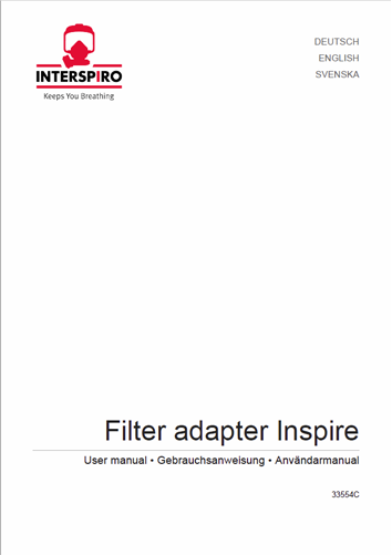 Firefighting user manual: 33554D - Filter Adapter Inspire