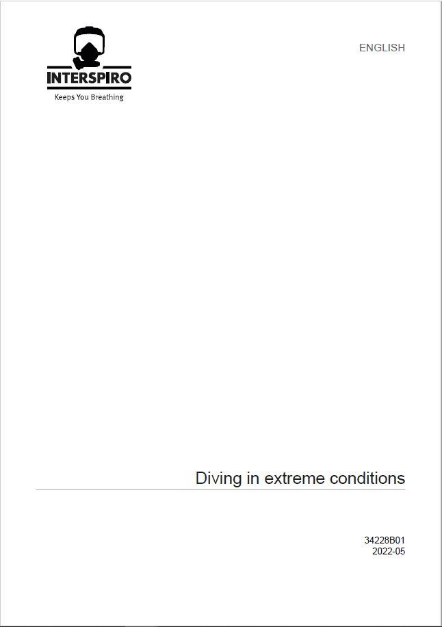 Diving user manual: 34228B01 - Diving in extreme conditions