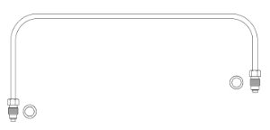 Cross over tube with gasket for 3,4 L cylinder pack