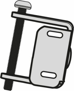 Spirocom fästbygel med snabbfäste